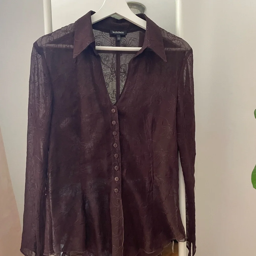 Lace button up! - Picture 2 of 3